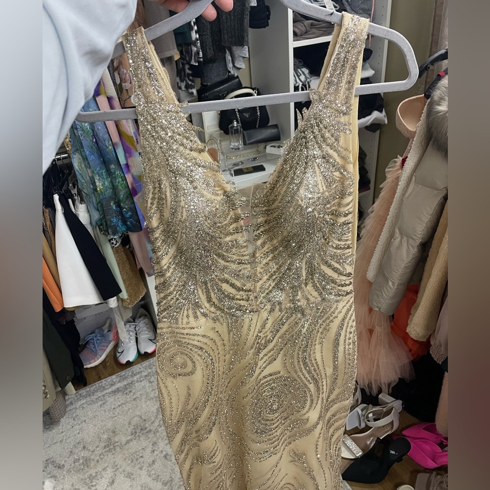 Champagne Gold Gown From Tevam Dresses Gem